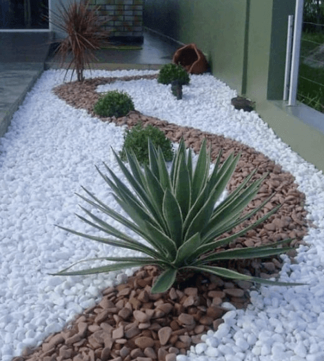 suelo de piedra para el jardín