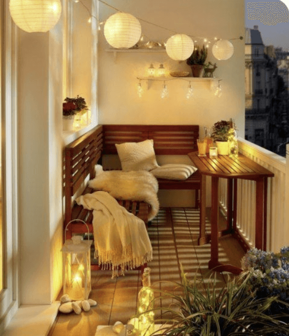 iluminación para la terraza