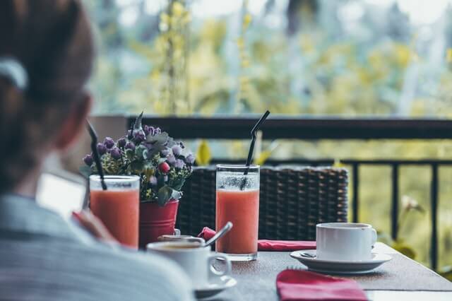 terraza para desayunar