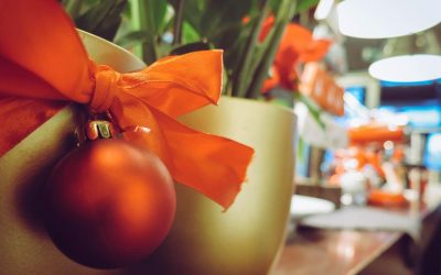 Ideas de decoración floral en casa por Navidad